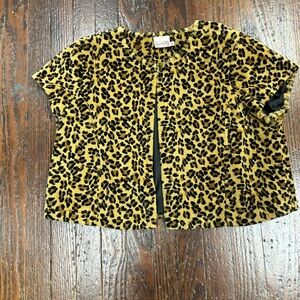 Everly Animal Print Fuzzy Jacket